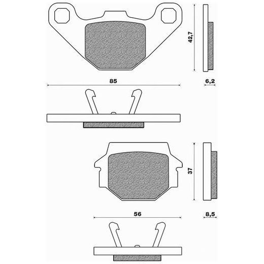 BRZDOVÉ DOŠTIČKY (ZMES ROAD TOURING ORGANIC) NEWFREN (2 KS V BALENIE)