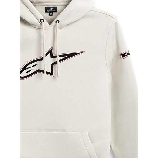 MIKINA INSIGNIA HOODIE, ALPINESTARS (SVĚTLÁ OFF WHITE)
