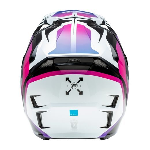 PRILBA FORMULA CP, FLY RACING - USA (BÍLÁ/ČERNÁ/FIALOVÁ)