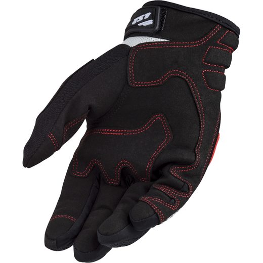 LS2 SILVA MAN GLOVES BLACK RED
