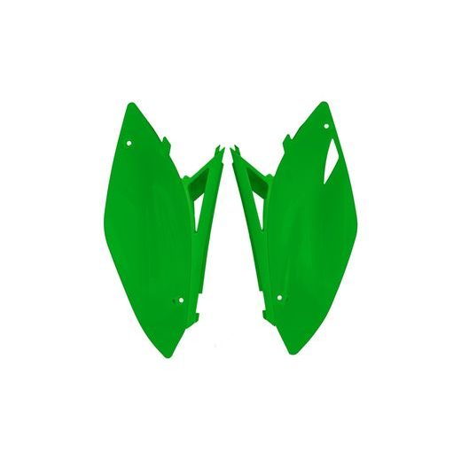 BOČNÉ ČÍSLOVÉ TABUĽKY KAWASAKI, RTECH (ZELENÉ, PÁR)