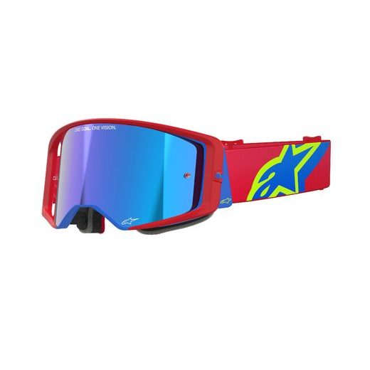 OKULIARE SUPERTECH CORP, ALPINESTARS (ČERVENÁ/MODRÁ, ZRKADLOVÉ STRIEBORNÉ PLEXI) 2026