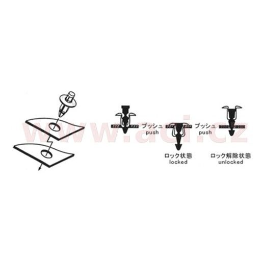 PLASTOVÁ PRÍCHYTKA, TOURMAX (SADA 10 KS)