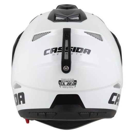 PRILBA TOUR 2.0 DUAL, CASSIDA (BÍLÁ/ČERNÁ/ČERNÝ MATNÝ ŠILT, PLEXI S PRÍPRAVOU PRE PINLOCK) 2026