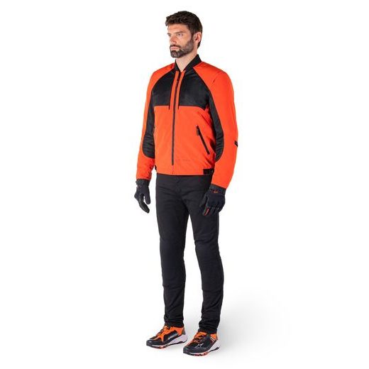 BUNDA MOOTANT WATERPROOF PARKA, ALPINESTARS (ČERNÁ/ORANŽOVÁ FLUO) 2026