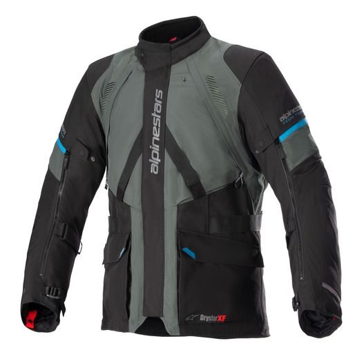 BUNDA MONTEIRA DRYSTAR XF, ALPINESTARS (ŠEDO ZELENÁ/ČERNÁ/MODRÁ) 2025