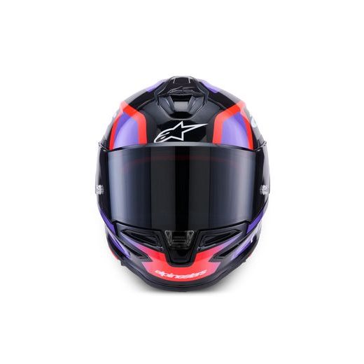 PRILBA S-R7 LUMEN, ALPINESTARS (ČERNÁ/FIALOVÁ/ČERVENÁ FLUO/BÍLÁ) 2026