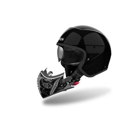 PRILBA J110 PAESLY, AIROH (LESKLÁ ČIERNA) 2025