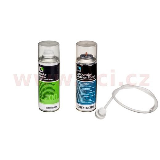 PĚNOVÝ ČISTIČ VÝPARNÍKU + ČISTIČ KLIMATIZACE A INTERIÉRU VOZIDLA (SPREJ 200 ML+200 ML) MÁTA
