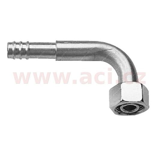 FITINKA HLINÍKOVÁ NAMAČKÁVACÍ O-KRÚŽK SAMICA 90° PRE HADICE G6 (8 MM) ZÁVIT UNF 5/8"