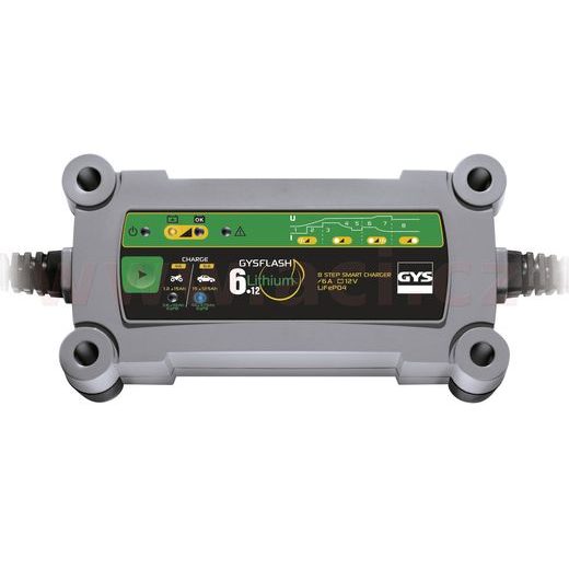 NABÍJEČKA GYSFLASH 6.12 LITHIUM 6A, 12 V, 1-125 AH, 4/6 A