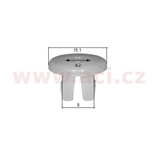 PLASTOVÁ PŘÍCHYTKA S VNITŘNÍM ZÁVITEM (SADA 10 KS)