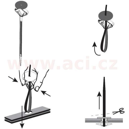 UNIVERZÁLNÍ PŘÍCHYTKA SE STAHOVACÍ PÁSKOU (SADA 10KS)