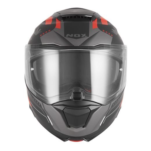 PRILBA N967 CONQUER, NOX (ČIERNA MATNÁ, ČERVENÁ) 2026