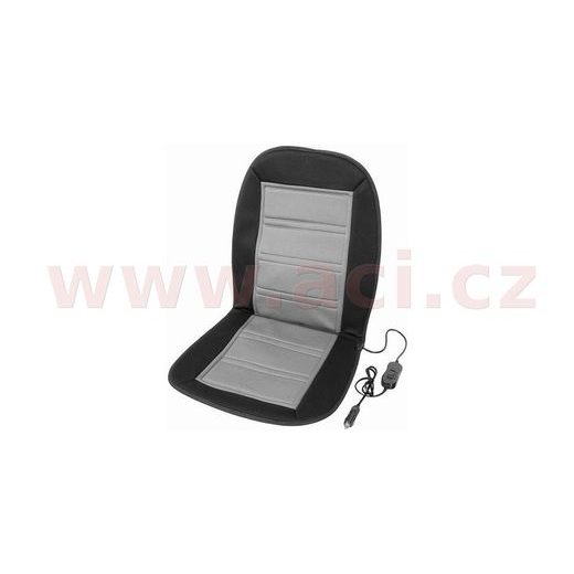 VYHŘÍVANÝ POTAH SEDAČKY S TERMOSTATEM, 2 STUPŇOVÁ REGULACE TEPLOTY, NAPÁJENÍ 12 V (PŘIPOJENÍ DO ZAPALOVAČE) ŠEDÝ