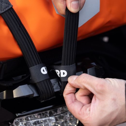 ZAVAZADLOVÉ POPRUHY ATLAS B-CLIP, 2 KS, OXFORD (ŠEDÁ, 26MM X 1,2M)