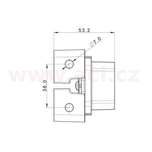 POZIČNÍ SVĚTLO LED OBDÉLNÍKOVÉ ORANŽOVÉ (100X63 MM) S ODRAZKOU, S DRŽÁKEM, KABEL 0,5 M