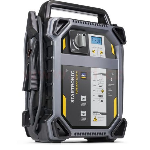 KONDENZÁTOROVÝ STARTOVACÍ ZDROJ 12/24 V, GYS STARTRONIC SUPERCAP