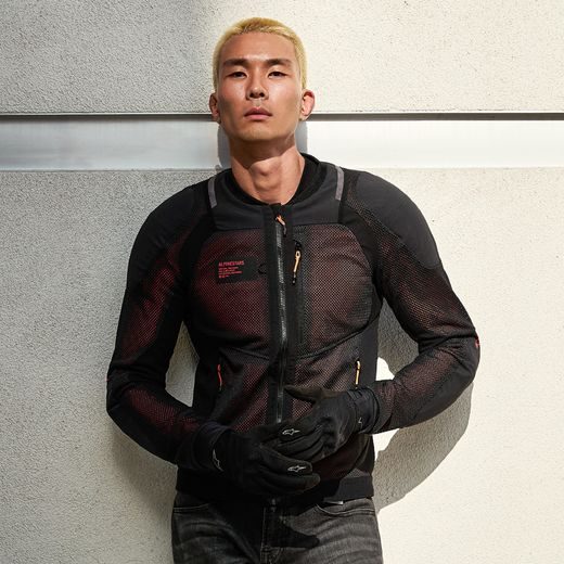 BUNDA TROOP-AIR PRE, ALPINESTARS (ČERNÁ/ČERVENÁ FLUO) 2026