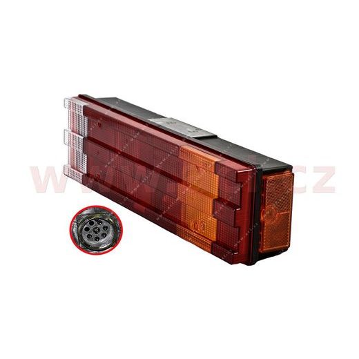 ZADNÍ SVĚTLO KOMPLET S ODRAZKOU A OSVĚTLENÍ SPZ TRUCK L
