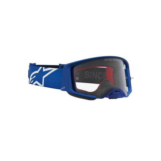 OKULIARE SUPERTECH VESTA, ALPINESTARS (MODRÁ/BÍLÁ, ČÍRE PLEXI) 2027