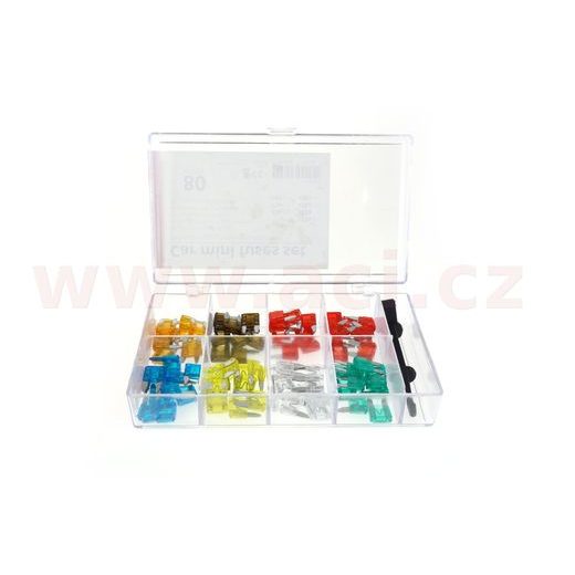 SADA PLOCHÝCH POJISTEK MINI 5-30 A (SADA 80 KS)