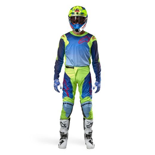 DRES RACER HOEN, ALPINESTARS (ŽLTÁ FLUO/MODRÁ/ČERVENÁ) 2024