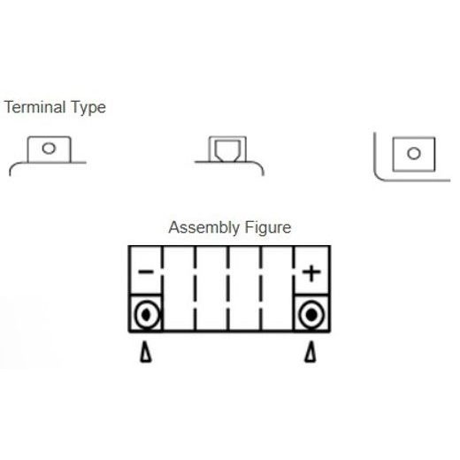 MOTOBATÉRIE 12V, YTX5L-BS, 4,2AH, 80A, BEZÚDRŽBOVÁ MF AGM 115X72X107, YUASA ORIGINÁL (VR. BALENIE ELEKTROLYTU)