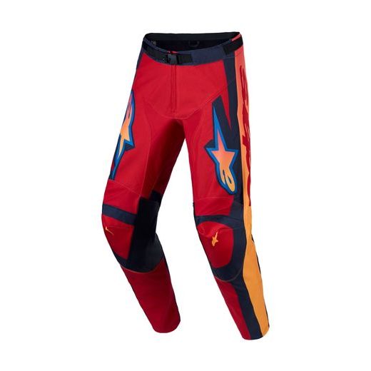 NOHAVICE RACER HUNT, ALPINESTARS (ČERVENÁ/TMAVĚ ŠEDÁ/GRADIENT) 2027