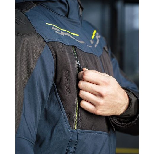 LS2 ZIRCONIUM MAN JACKET BLUE BLACK H-V YELLOW