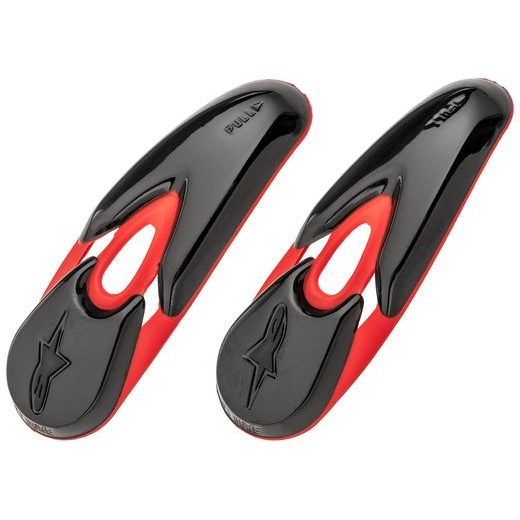 SLIDERY ŠPIČKY PRE TOPÁNKY SMX-R/SMX-1/2/4/5/WP/STELLA/SUPERTECH R, ALPINESTARS (ČERNÉ/ČERVENÉ, PÁR)
