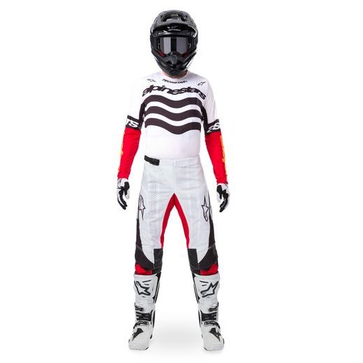 DRES TECHSTAR LIMITOVANÁ EDÍCIA DEEP, ALPINESTARS (ČERNÁ/BÍLÁ/ČERVENÁ FLUO/ORANŽOVÁ) 2025