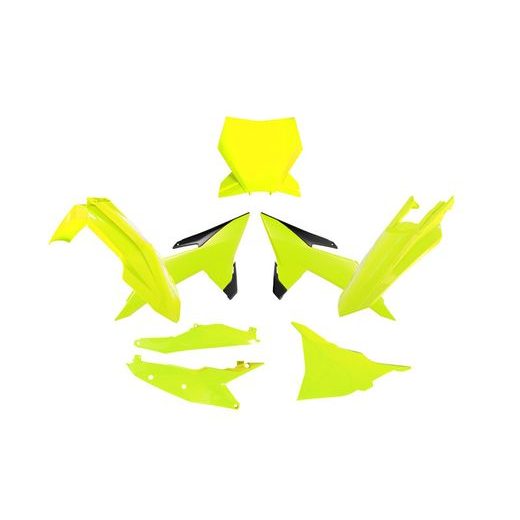 SADA PLASTOV 6 DIELOV KTM, RTECH (NEON ŽLTÁ, ČIERNA)