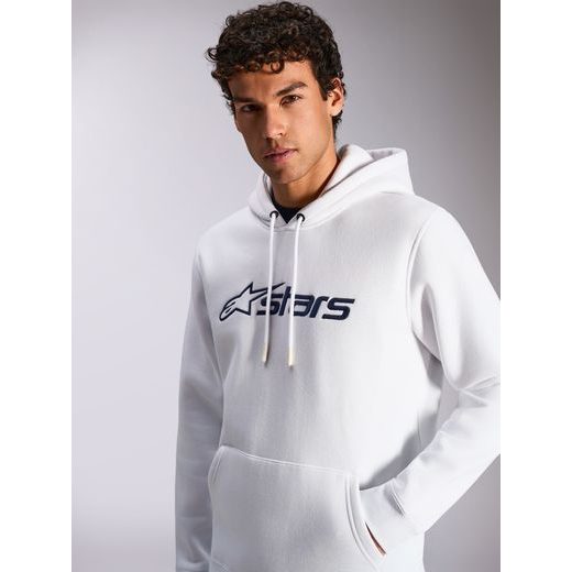 MIKINA BLAZE HOODIE 3, ALPINESTARS (BÍLÁ/MODRÁ)