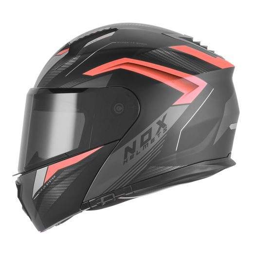 PRILBA N968 SHIFT, NOX (ČIERNA MATNÁ, ČERVENÁ) 2026