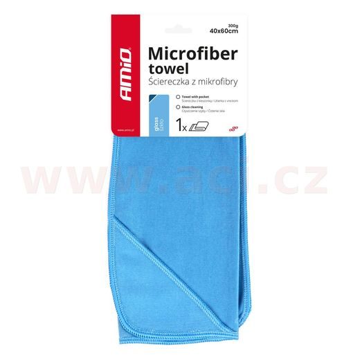 UTERÁK Z MIKROVLÁKNA (S VRECKOM NA RUKU) NA ČISTENIE SKIEL 60X40 CM, 300 G