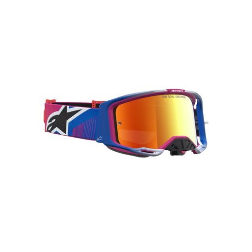 OKULIARE VISION 8 MAVEN, ALPINESTARS (ČERVENÁ/ČERNÁ, ZRKADLOVÉ ČERVENÉ PLEXI) 2027