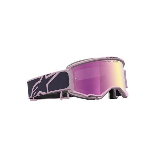 OKULIARE VISION 5 RORA, ALPINESTARS (TMAVO ŠEDÁ/RŮŽOVÁ, ZRKADLOVÉ RUŽOVÉ PLEXI) 2027