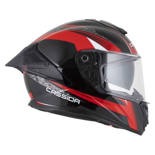 PRILBA INTEGRAL GTS 2.1 MEGA, CASSIDA (ČERNÁ/ČERVENÁ/BÍLÁ) PLEXI S PRÍPRAVOU PRE PINLOCK 2026