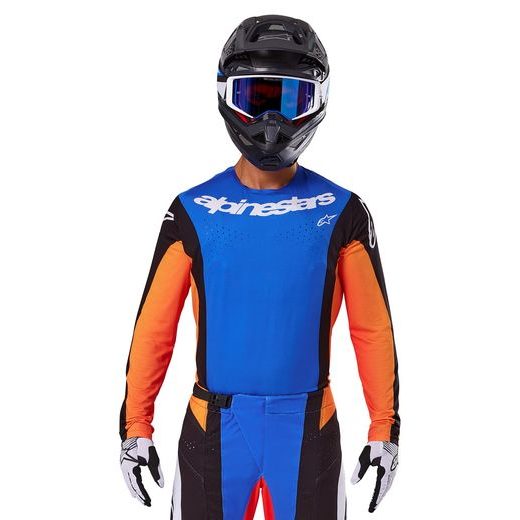 DRES TECHSTAR MELT, ALPINESTARS (ORANŽOVÁ/MODRÁ) 2025