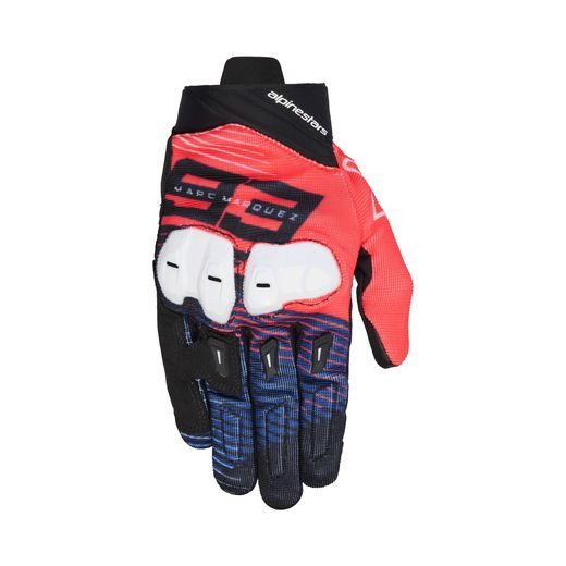RUKAVICE SP X 1 MM93 KOLEKCE, ALPINESTARS (ČERVENÁ FLUO/MODRÁ/ČERNÁ/BÍLÁ) 2026