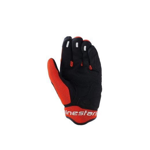 RUKAVICE MOGRESS AIRFLOW, ALPINESTARS (ČERNÁ/ČERVENÁ/ORANŽOVÁ) 2026