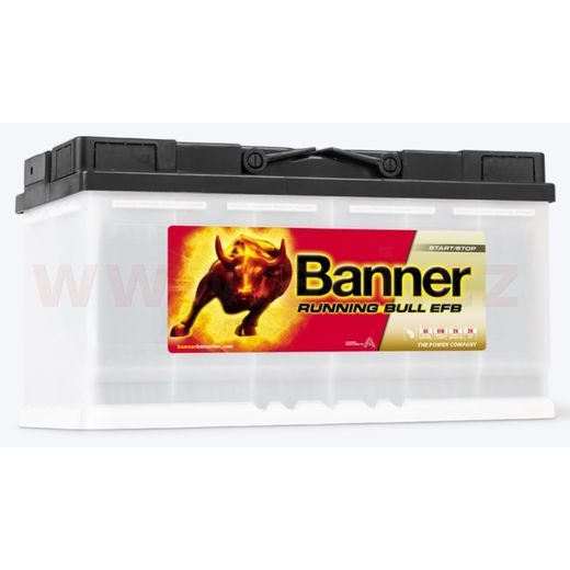 95AH BATERIE, 850A, PRAVÁ BANNER RUNNING BULL EFB 354X175X190