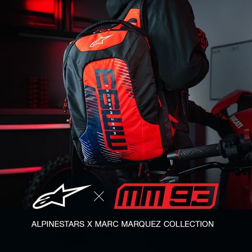 BATOH CITY HUNTER V2 MM93 KOLEKCE, ALPINESTARS (ČERVENÁ FLUO/MODRÁ/ČERNÁ/BÍLÁ, OBJEM 22 L) 2026