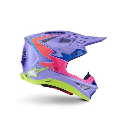 PRILBA SUPERTECH S-M10 EDÍCIA JETT LAWRENCE R01, ALPINESTARS (FIALOVÁ/RŮŽOVÁ FLUO/ŽLUTÁ FLUO) 2026