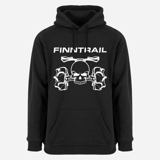FINNTRAIL HOODY ATV SKULL BLACK