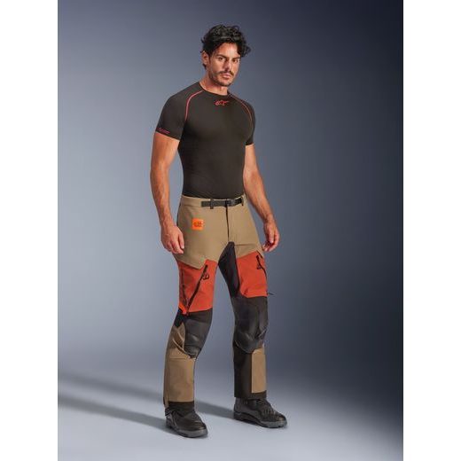 NOHAVICE HALO PRE DRYSTAR XF, ALPINESTARS (SVETLE HNĚDÁ/TMAVĚ ORANŽOVÁ/ČERNÁ) 2026