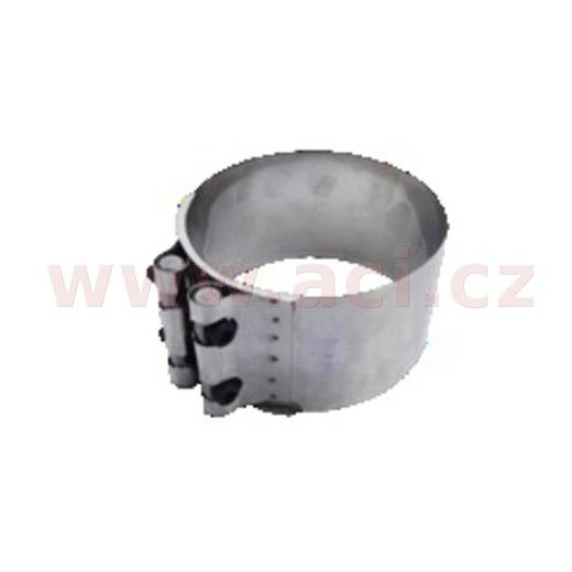 UNIVERZÁLNÍ PLOCHÁ SPONA VÝFUKU FENNO ROZŠÍŘENÁ PR. 120 MM, POZINKOVANÁ OCEL