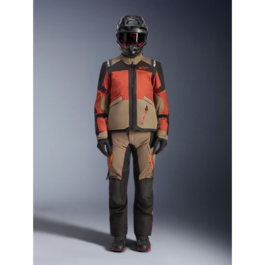 BUNDA ANDES V4 DRYSTAR, ALPINESTARS (SVETLE HNĚDÁ/TMAVĚ ORANŽOVÁ/ČERNÁ) 2026