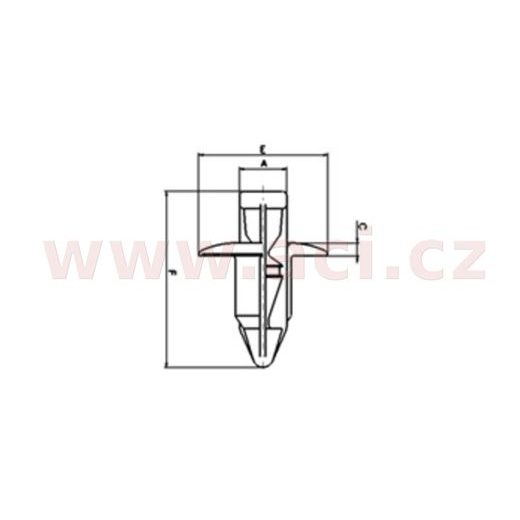PLASTOVÁ PRÍCHYTKA, TOURMAX (SADA 10 KS)